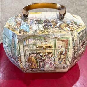Anton Pieck decoupage wooden box purse